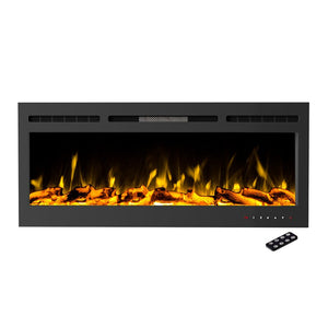 21.5" H x 50" W x 5.5" D Sherborn Electric Fireplace