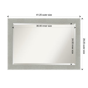 29" x 41" Sherborne Traditional Beveled Bathroom/Vanity Wall Mirror MRM2934