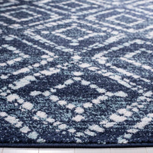 Load image into Gallery viewer, Sherburne Geometric Round 8&quot; Navy/Ivory Area Rug 2787AH
