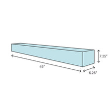 Load image into Gallery viewer, Shiela Fireplace Shelf Mantel 48 x 6.25
