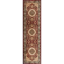 Load image into Gallery viewer, Shiflett Oriental Area Rug in Burgundy Red 2&#39; x 7&#39;2&quot;

