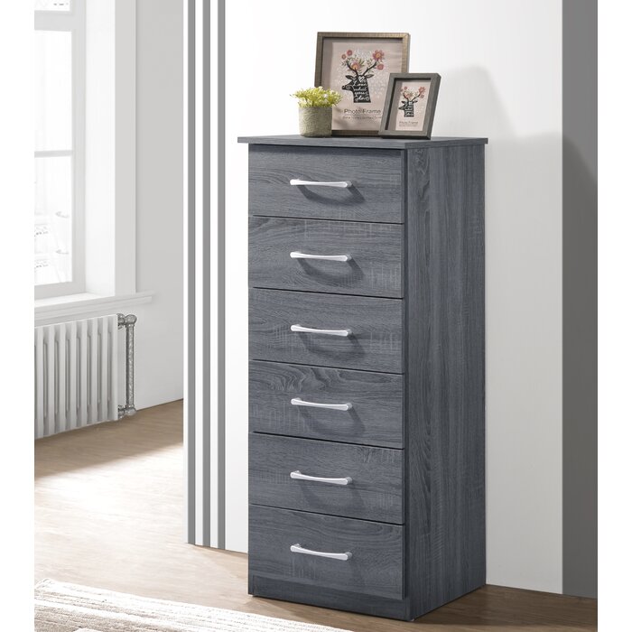 Shire 6 Drawer Gray Lingerie Chest (188MM)