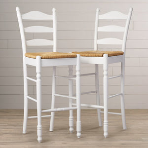 White Shirk Bar & Counter Stool (Set of 2) #AD311
