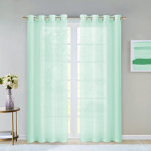 Load image into Gallery viewer, Shirleen Polyester Semi-Sheer Curtain Pair 54&quot; W x 84&quot; L (Set of 4)
