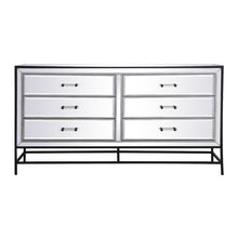 Load image into Gallery viewer, Shirley 6 Drawer Mirrored Accent Chest
