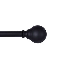 Load image into Gallery viewer, 36&quot; - 66&quot; Black Shresbury Fast Fit™ Easy Install Adjustable 0.625&quot; Single Curtain Rod, Set of 2
