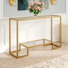 Load image into Gallery viewer, Gold Shumake Console Table
