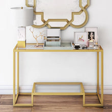 Load image into Gallery viewer, Gold Shumake Console Table
