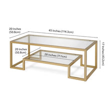 Load image into Gallery viewer, Shumake Frame Coffee Table with Storage 17 x 45 x 20
