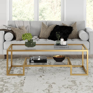 Shumake Frame Coffee Table with Storage 17 x 45 x 20