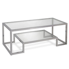 Load image into Gallery viewer, 17&quot; H x 45&quot; L x 20&quot; W Shumake Frame Coffee Table with Storage
