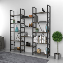 Load image into Gallery viewer, Black/Brown Sieko Standard Bookcase
