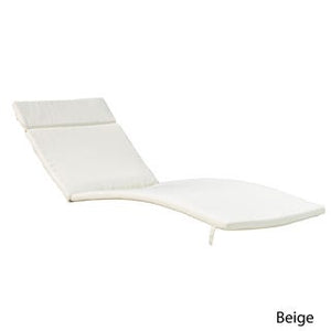 Chaise Lounge Cushion in Beige Fabric #9906