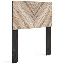 Load image into Gallery viewer, Signature Design by Ashley Piperton Panel Headboard - Natural/Dark Brown - Twin 3000AH
