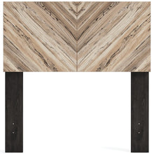 Load image into Gallery viewer, Signature Design by Ashley Piperton Panel Headboard - Natural/Dark Brown - Twin 3000AH
