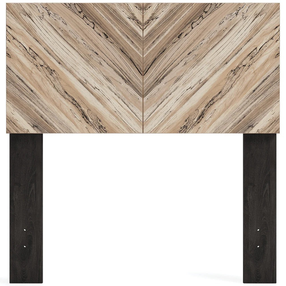 Signature Design by Ashley Piperton Panel Headboard - Natural/Dark Brown - Twin 3000AH