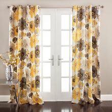 Load image into Gallery viewer, Sikora Floral Room Darkening Thermal Grommet Curtain Panels (Set of 2) EC1238
