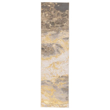 Load image into Gallery viewer, Silver Orchid Gregory Abstract Area Rug - 2'2" x 8' Runner - Gray/Gold

