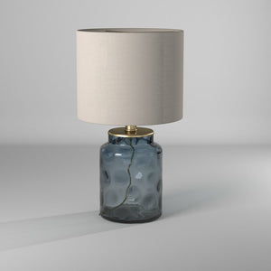 Gauron 16" Blue/Silver Table Lamp 7697