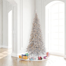 Load image into Gallery viewer, Silver Tinsel Fir Artificial Christmas Tree, 7.5&#39;
