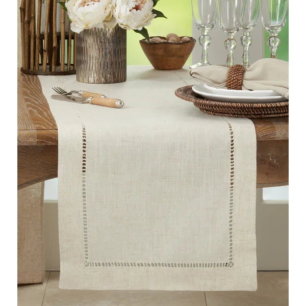 Silverlock Hemstitched Table Runner 72
