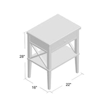 Load image into Gallery viewer, White Silvestri 28&#39;&#39; Tall 1 - Drawer Nightstand
