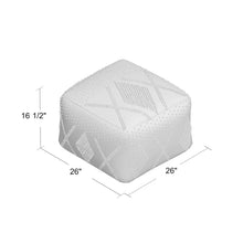 Load image into Gallery viewer, Simon Upholstered Pouf 16.5&quot; x 26&quot; x 26&quot;

