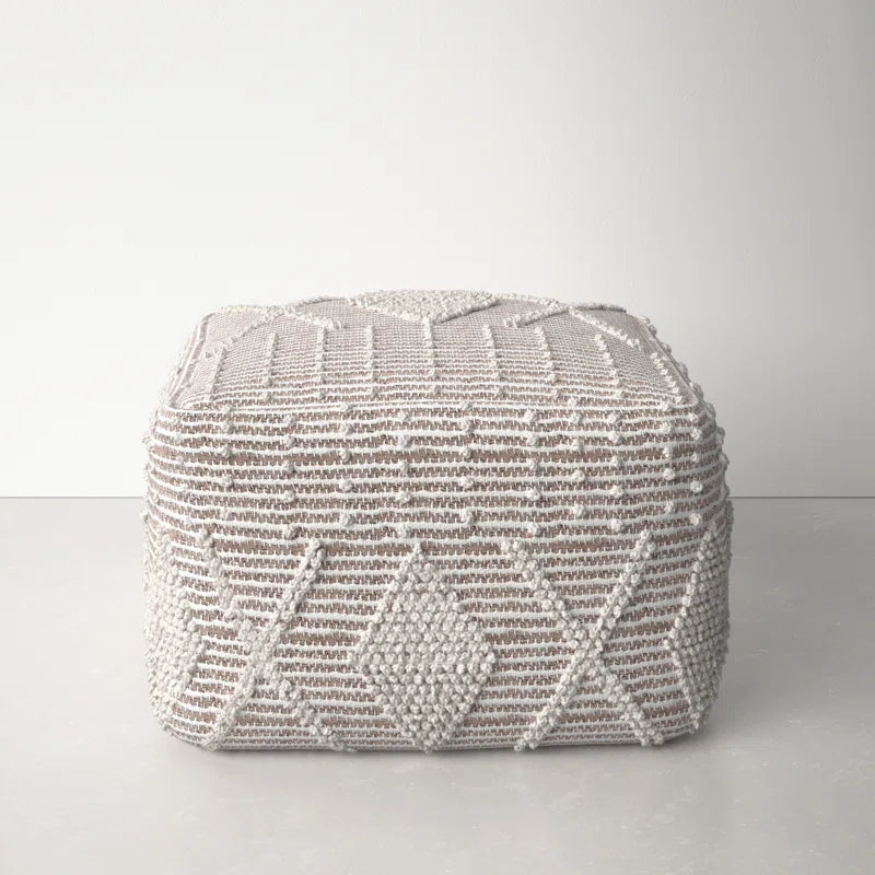 Simon Upholstered Pouf, 16.5