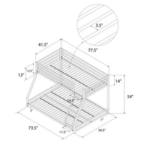 Load image into Gallery viewer, Simoneau Twin Over Full Metal Standard Bunk Bed by Mack &amp; Milo™

