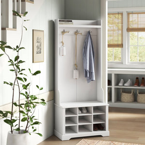 Simons Hall Tree with Bench and Shoe Storage OG427