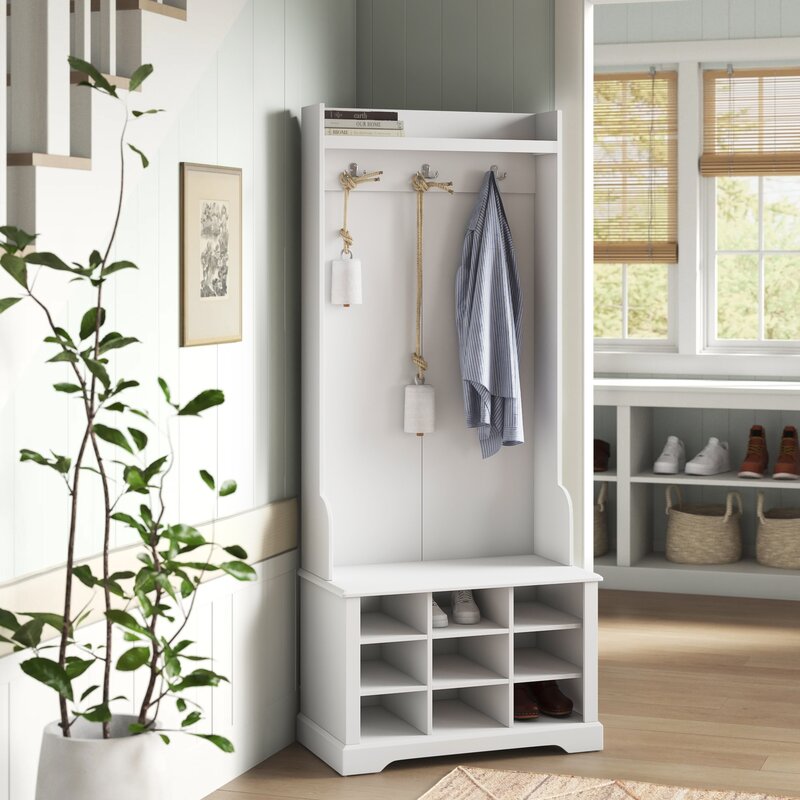 Simons Hall Tree with Bench and Shoe Storage OG427
