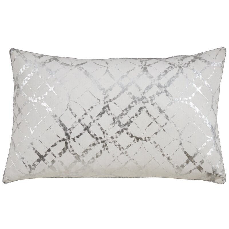 Silver Simonton Lumbar Pillow Cover & Insert