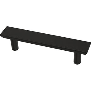 Matte Black Simple Chamfered Kitchen Cabinet or Furniture Drawer 3" Center Bar Pull Multipack (Set of 10) - 434DC