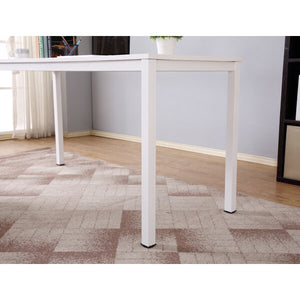29.3" H x 23.6" W x 55.1" D White Simple Desk MRM2333