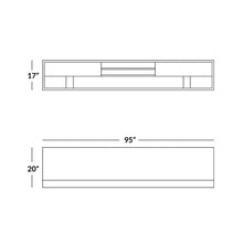 Load image into Gallery viewer, Sirkanungo TV Stand for TVs up to 60&quot; Gray 3483RR
