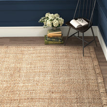 Load image into Gallery viewer, Handmade Flatweave Jute Natural Area Rug (127MM)
