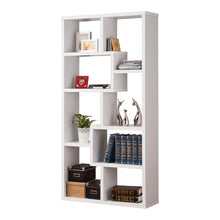 Load image into Gallery viewer, Skaggs Geometric Bookcase White #1977HW
