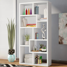 Load image into Gallery viewer, White Skaggs Geometric Bookcase (AP556)
