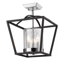 Load image into Gallery viewer, Skegness 3 - Light 11.75&#39;&#39; Lantern Geometric Semi Flush Mount
