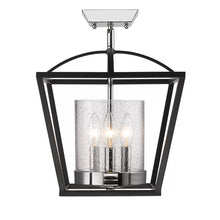 Load image into Gallery viewer, Skegness 3 - Light 11.75&#39;&#39; Lantern Geometric Semi Flush Mount
