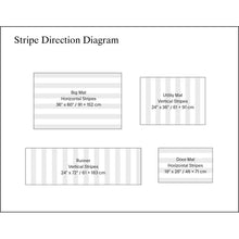 Load image into Gallery viewer, Skinny Stripe Shag Outdoor Door Mat 2 x 3
