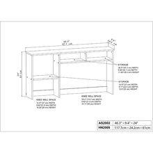 Load image into Gallery viewer, Skopelos 24.0157&quot; H x 46.3386&quot; W Desk Hutch #1837HW
