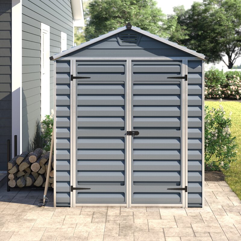 Gray SkyLight 6 Ft. W x 5 Ft. D  Polycarbonate Storage Shed (Part number: 702395) MRM2112