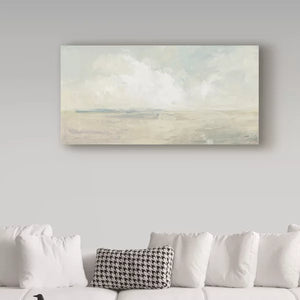 24" H x 47" W x 2" D Sky And Sand Pastel by Julia Purinton - Print on Canvas