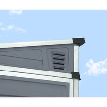 Load image into Gallery viewer, Skylight 4 ft. W x 6 ft. D Polycarbonate Lean-To Tool Shed

