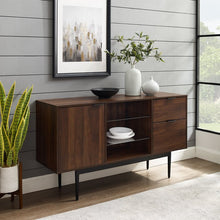 Load image into Gallery viewer, Slattery 52&quot; Wide 2 Drawer Buffet Table, Dark Walnut #2240HW

