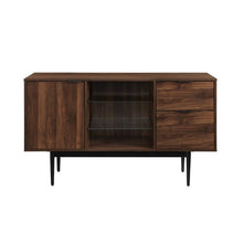 Load image into Gallery viewer, Slattery 52&quot; Wide 2 Drawer Buffet Table, Dark Walnut #2240HW
