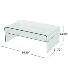 Load image into Gallery viewer, Sled Coffee Table with Storage, 14&#39;&#39; H x 39.5&#39;&#39; L x 21.7&#39;&#39; D
