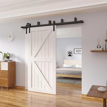 Load image into Gallery viewer, Sliding Double Bypass Double Door Barn Door Hardware Kit
