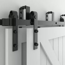 Load image into Gallery viewer, Sliding Double Bypass Double Door Barn Door Hardware Kit
